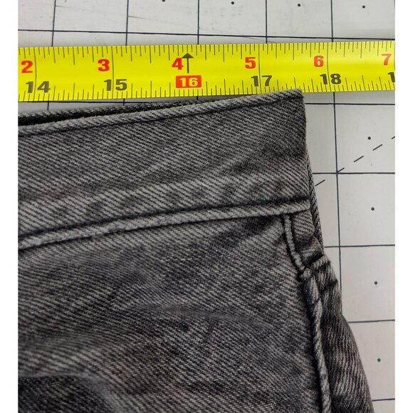 Levi's 501 Button Fly Jeans Black Denim  Acid Wash 33x32 (34x31 measured) Men's - Picture 12 of 15